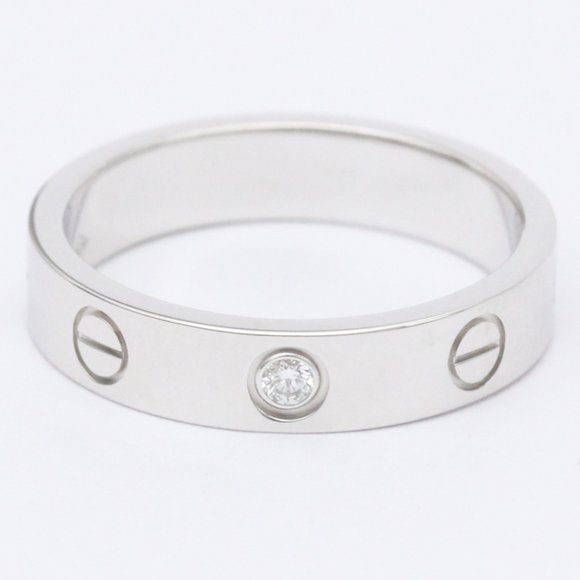Cartier | Jewelry | Cartier Mini Love Ring Diamond 02ct 5 Us 6 White ...